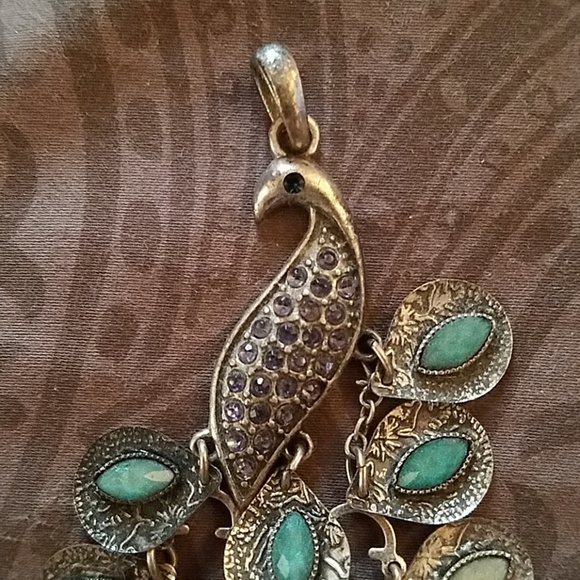 Peacock Pendant for Necklaces - Picture 2 of 3